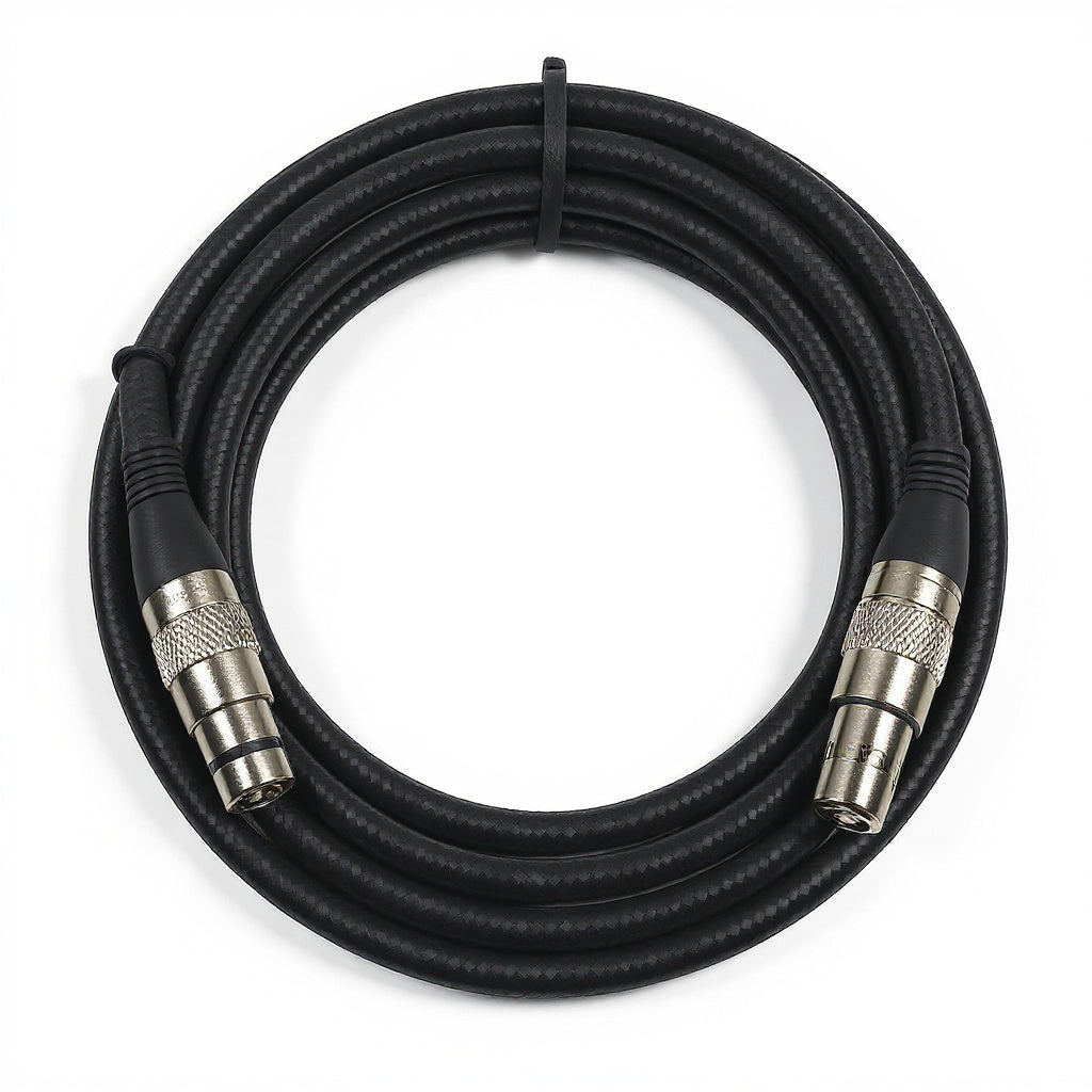 XLR Microphone Cable – Oxygen-Free Copper, Braided Shielding, 10 ft