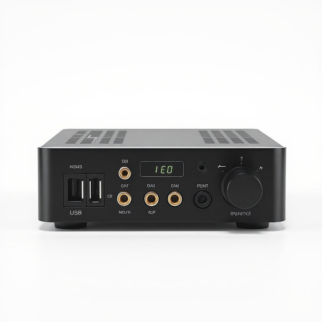 Digital-to-Analog Converter – 32-bit/768kHz, XMOS Processor, USB/Coaxial/Optical, Black