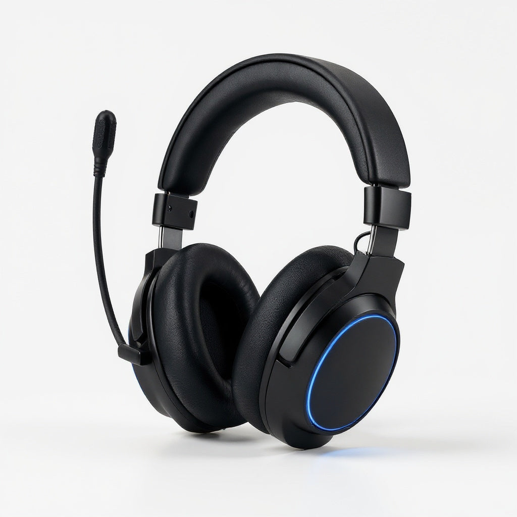 Gaming Headset – Noise-Canceling Mic, Adjustable Headband, PC Compatible
