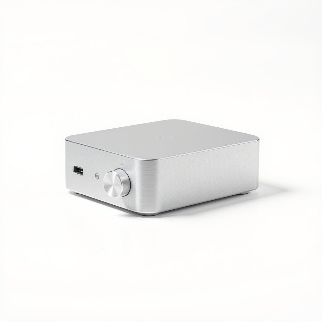Phono Preamplifier – Compact Design, Metal Housing, RCA Connectivity