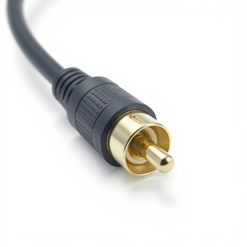 RCA Interconnect Cables – Oxygen-Free Copper, Gold-Plated Connectors, 3ft