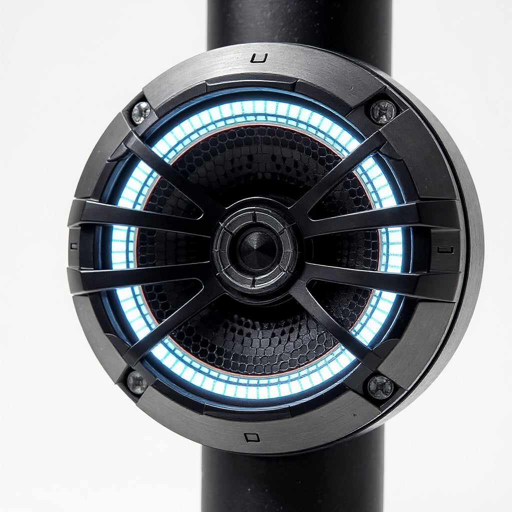 Wakeboard Tower Speakers – 6.5" Marine Grade, LED Lighting, Universal Mounting