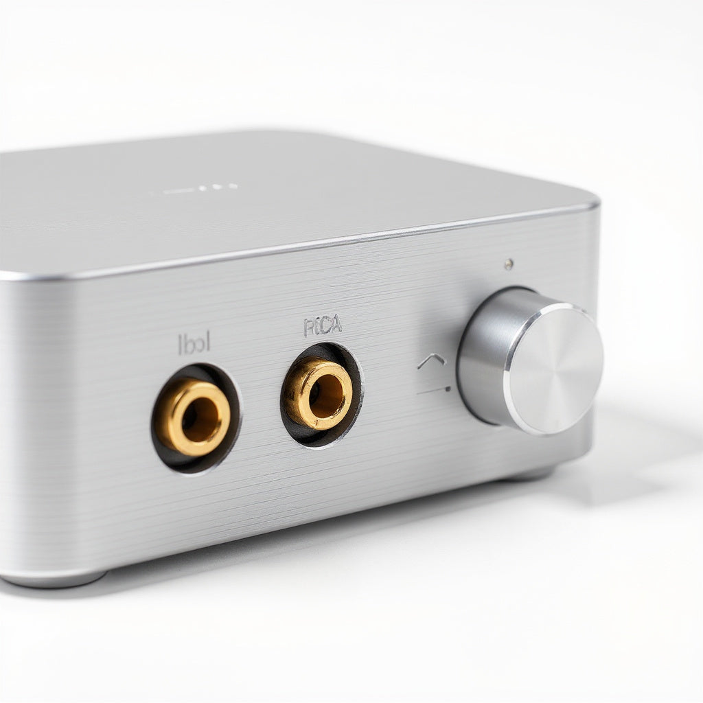 Phono Preamplifier – Compact Design, Metal Housing, RCA Connectivity