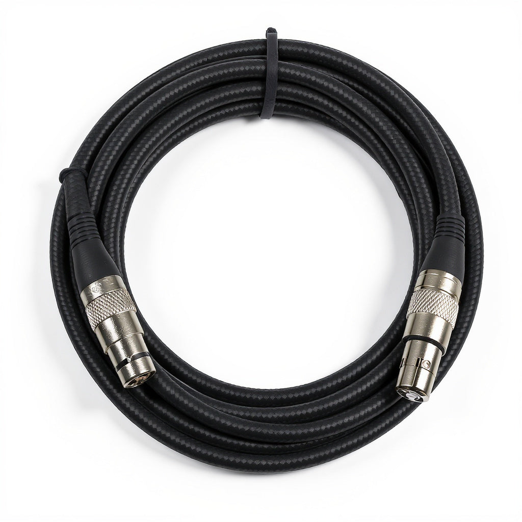 XLR Microphone Cable – Oxygen-Free Copper, Braided Shielding, 10 ft