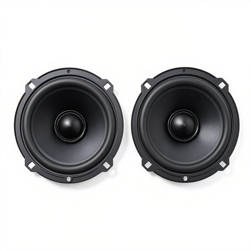 6.5 Inch Coaxial Car Speakers – 4 Ohm, Polypropylene Cone, Black