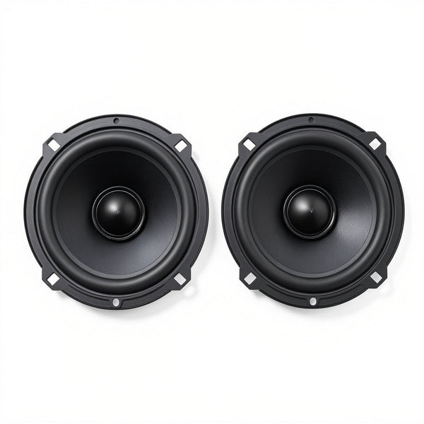 6.5 Inch Coaxial Car Speakers – 4 Ohm, Polypropylene Cone, Black