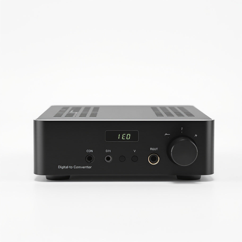 Digital-to-Analog Converter – 32-bit/768kHz, XMOS Processor, USB/Coaxial/Optical, Black