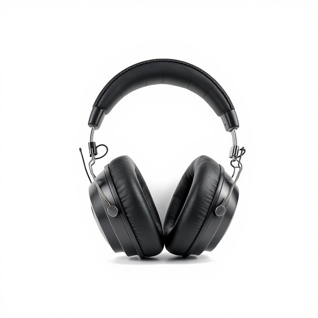 Studio Monitoring Headphones – Leather Ear Pads, Professional Audio