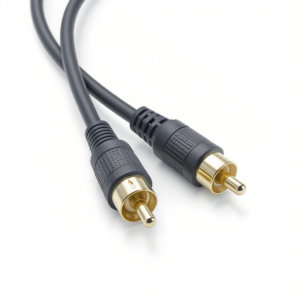 RCA Interconnect Cables – Oxygen-Free Copper, Gold-Plated Connectors, 3ft