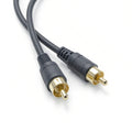 RCA Interconnect Cables – Oxygen-Free Copper, Gold-Plated Connectors, 3ft