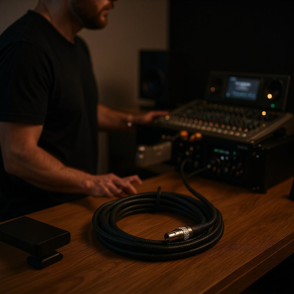 XLR Microphone Cable – Oxygen-Free Copper, Braided Shielding, 10 ft