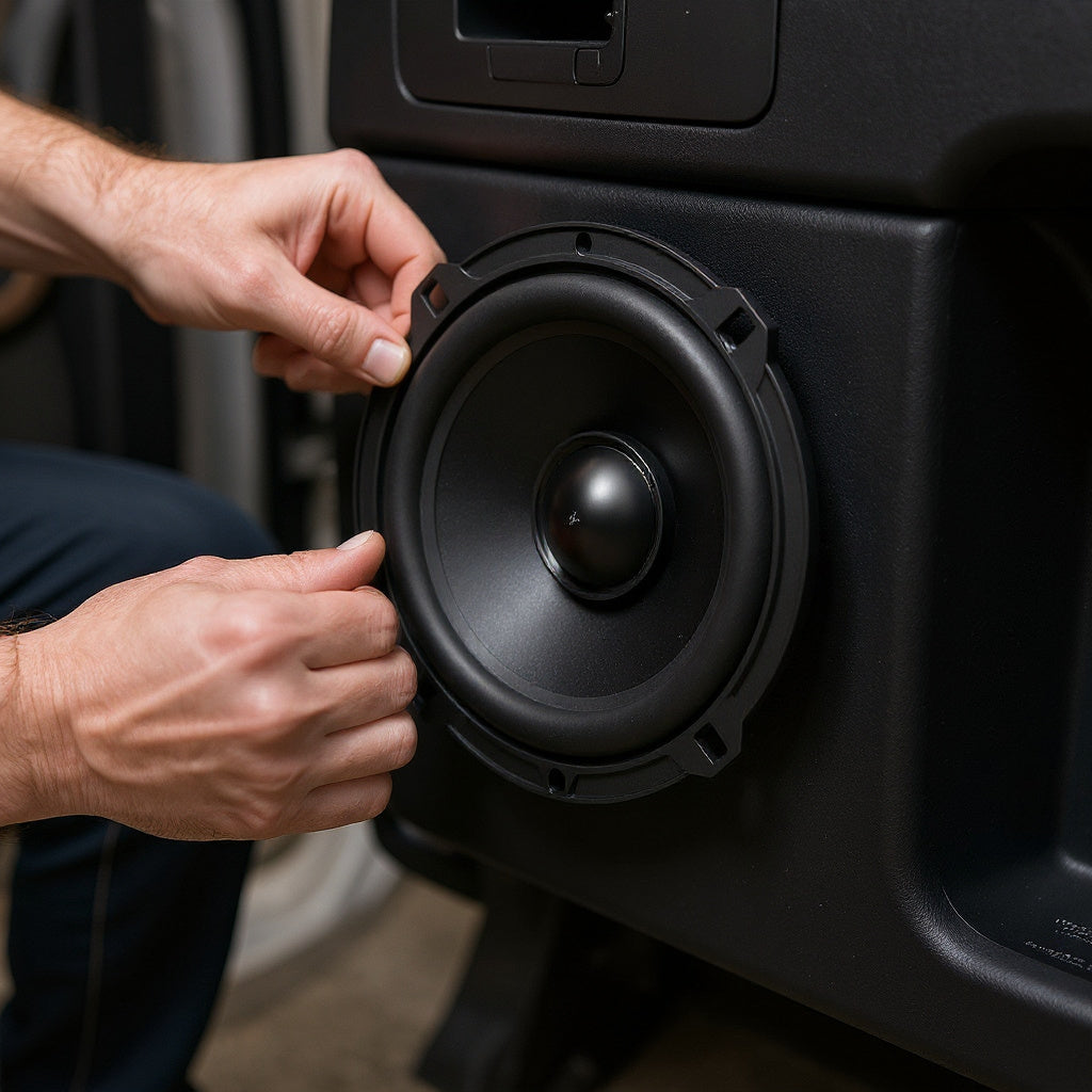 6.5 Inch Coaxial Car Speakers – 4 Ohm, Polypropylene Cone, Black