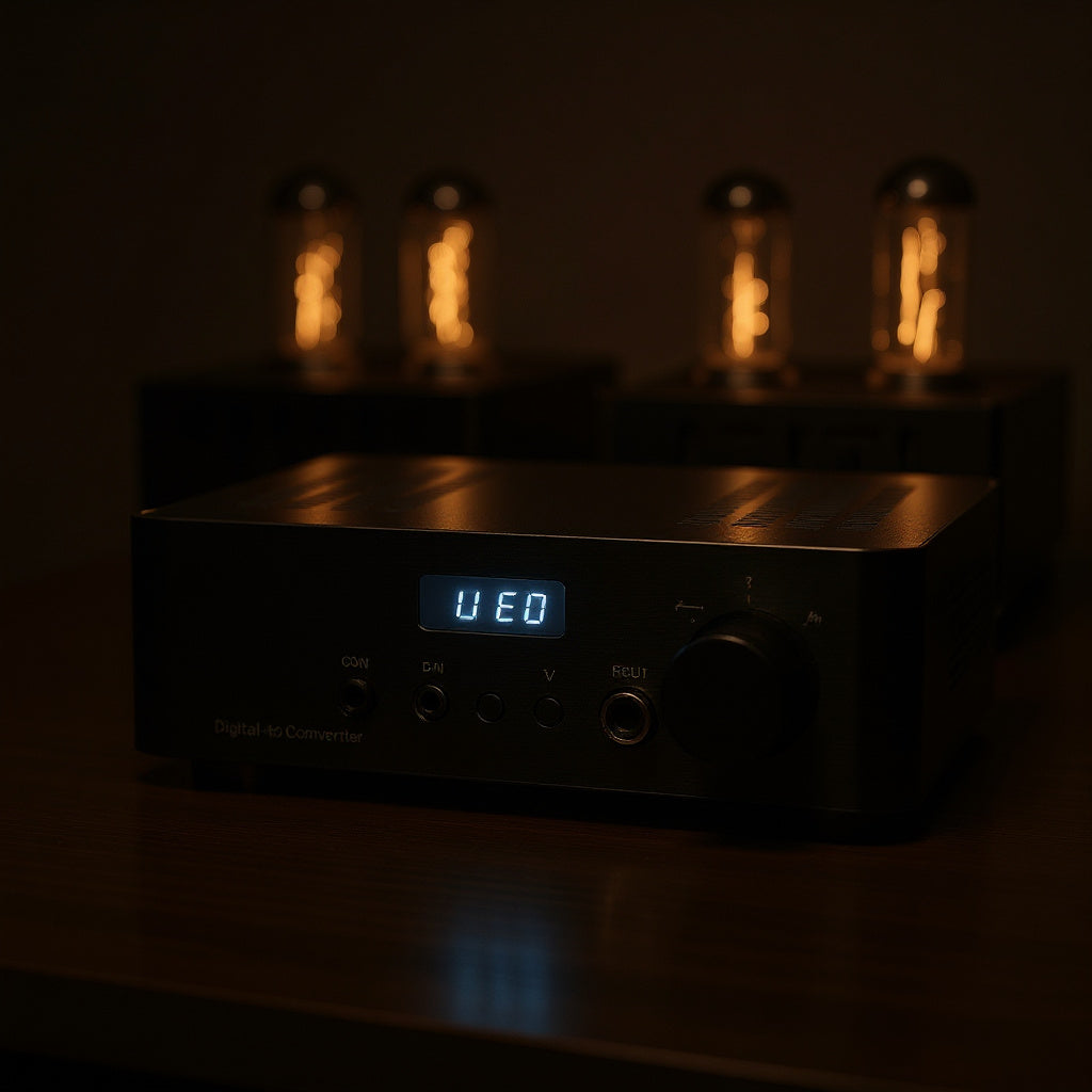 Digital-to-Analog Converter – 32-bit/768kHz, XMOS Processor, USB/Coaxial/Optical, Black