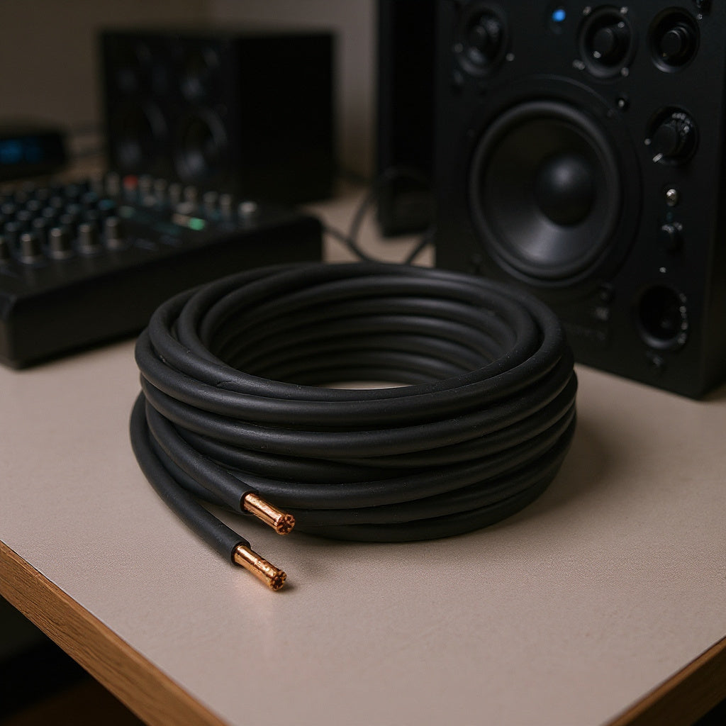 Speaker Wire – Oxygen-Free Copper, 16 AWG, 25 ft, Professional Audio Grade
