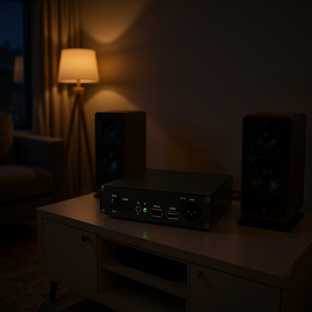 Digital-to-Analog Converter – 32-bit/384kHz, USB/XLR Inputs, Studio & Home Audio